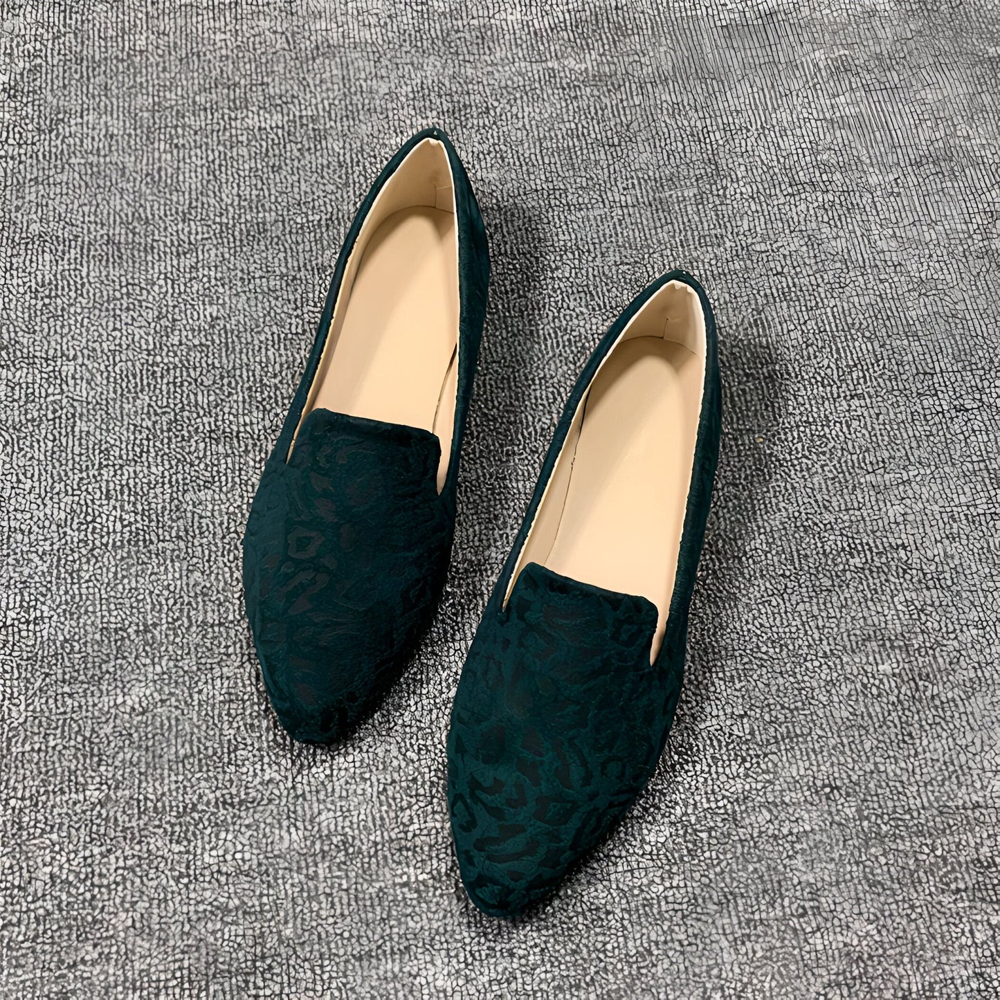 Mocassins bout pointu femme imprimé léopard – Luxe