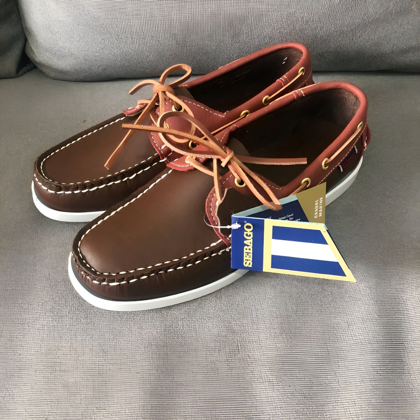 Luxe Mocassins Bateau Homme Casual en Simili Cuir