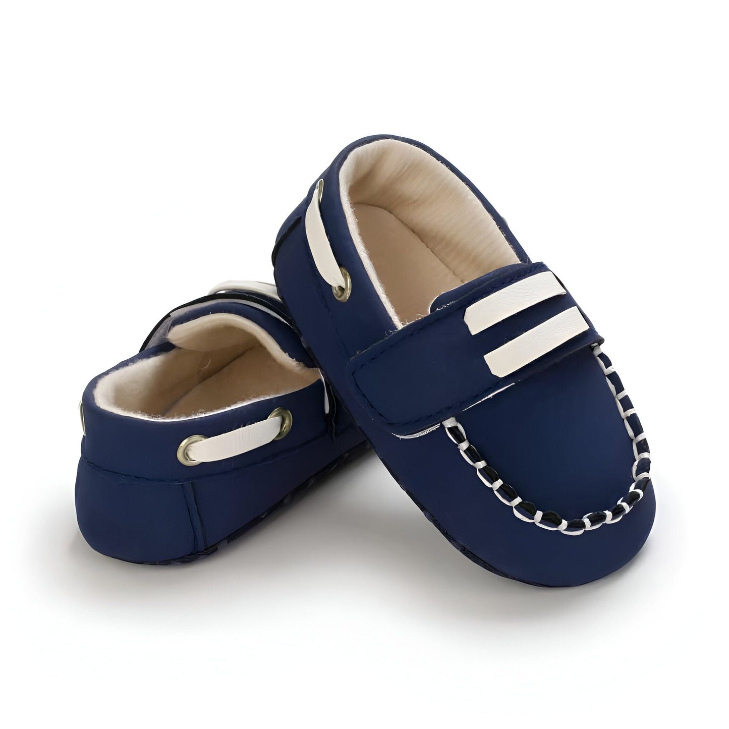 Luxe Mocassins Bébé Bateau Souples Velcro Élégants
