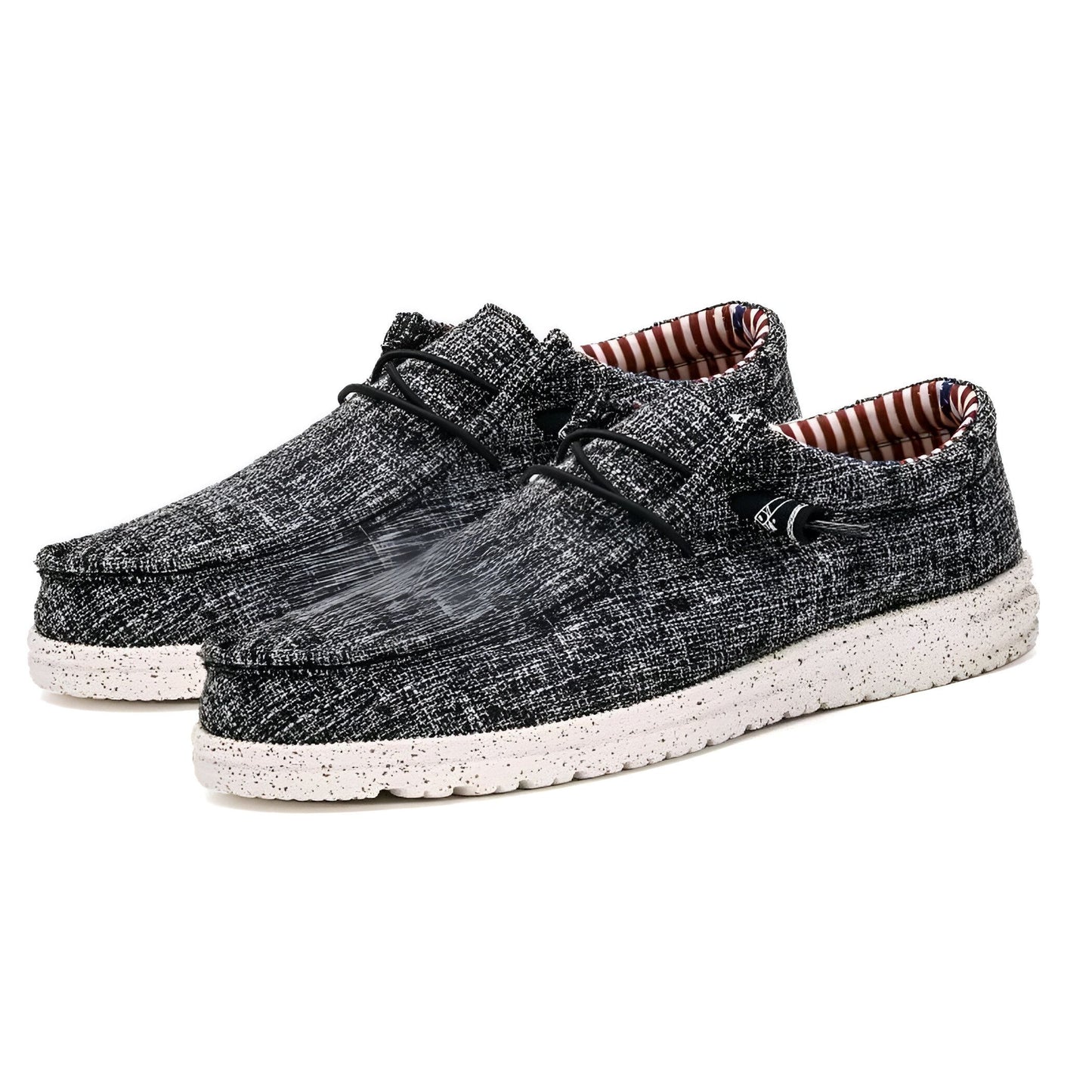 LumenMoc Mocassins Homme Toile Légère Estivale
