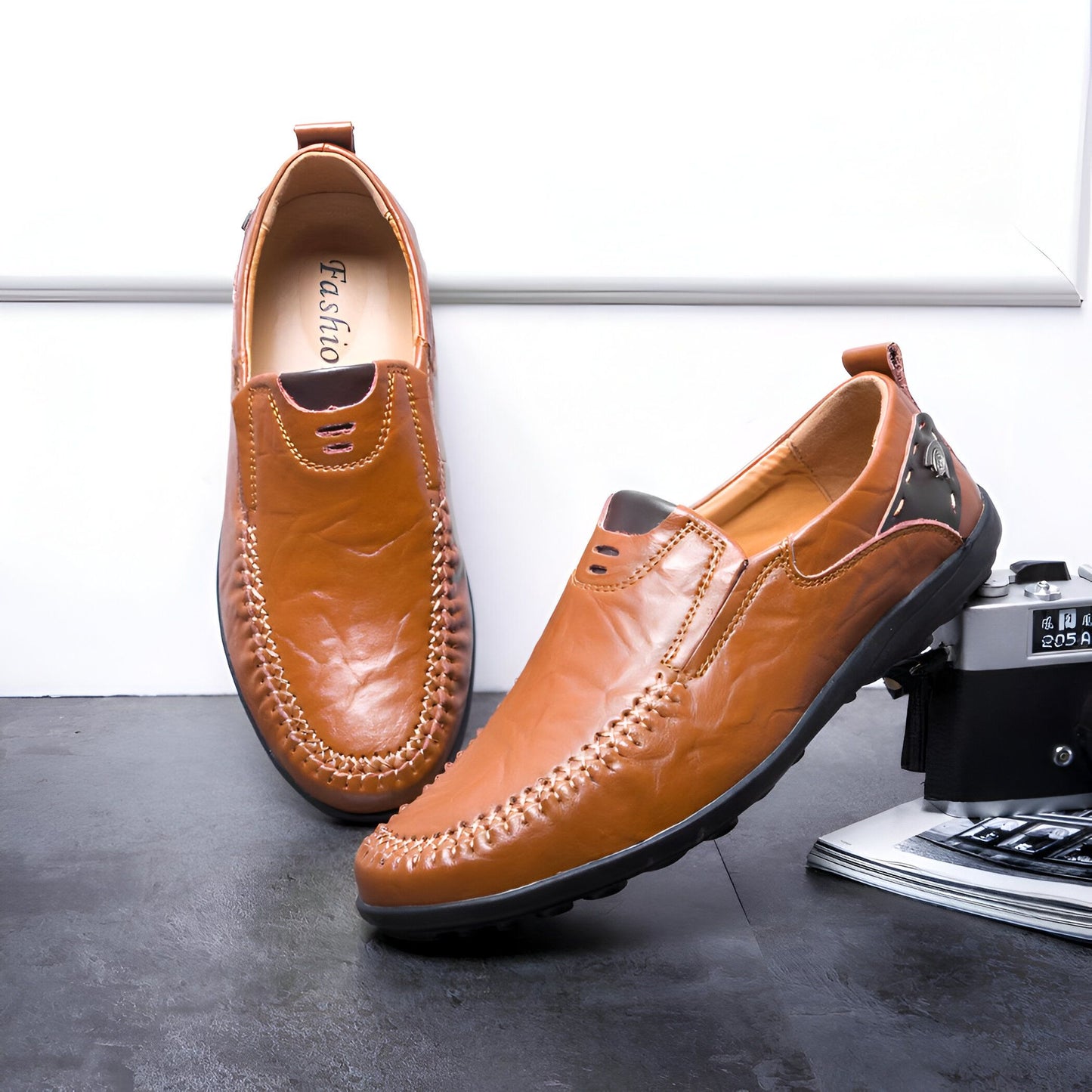 Mocassins Homme Cuir Synthétique Style Raffiné - Nova