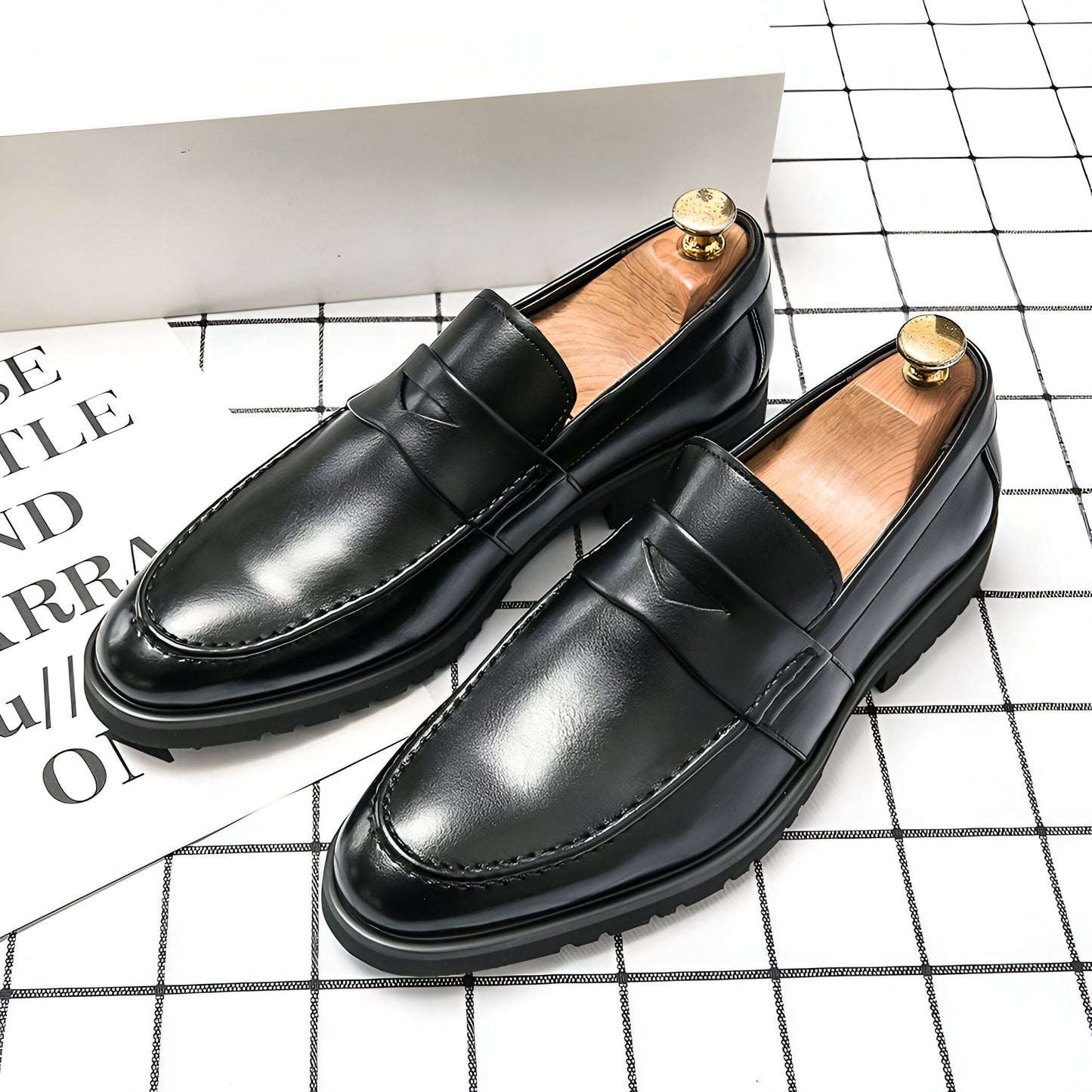 Élite Mocassins Homme Cuir Raffiné