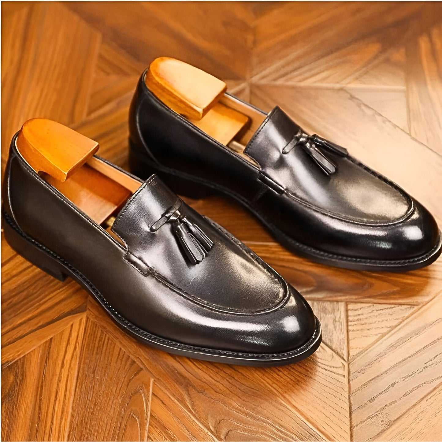 NovaBrand Mocassins Homme Cuir Véritable Glands