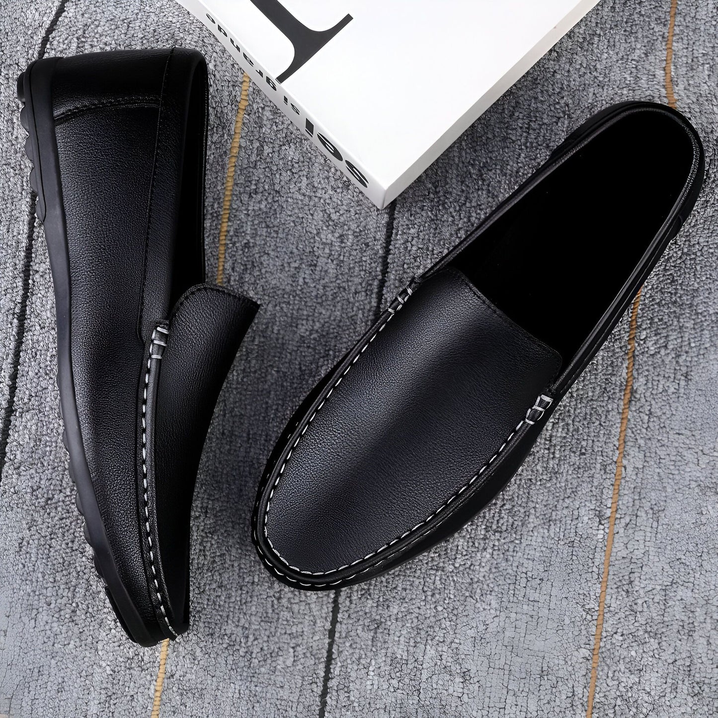 Élite Mocassins Homme Cuir Synthétique Léger