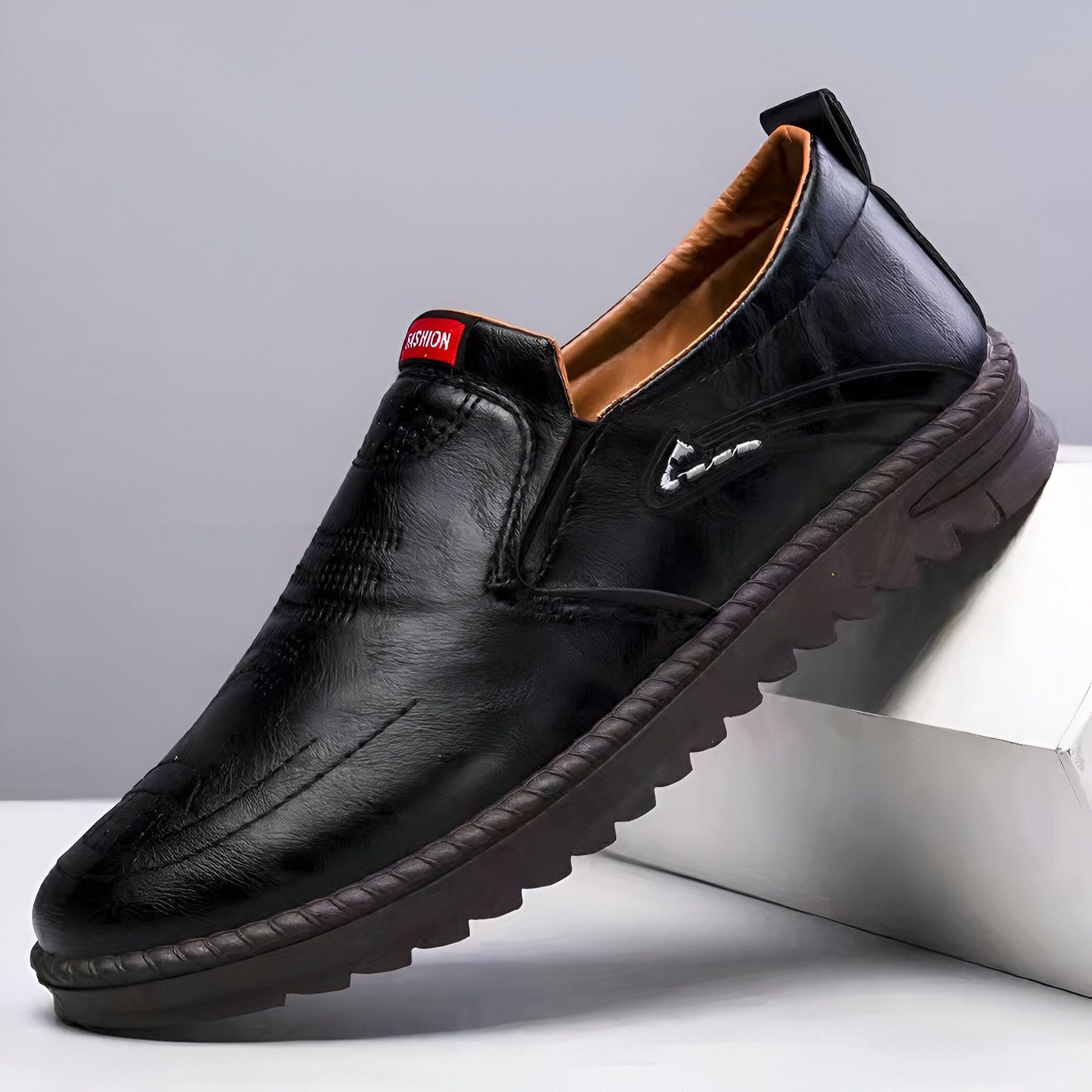 LuxeMoc Mocassins Homme Confort Semelle Épaisse, Design