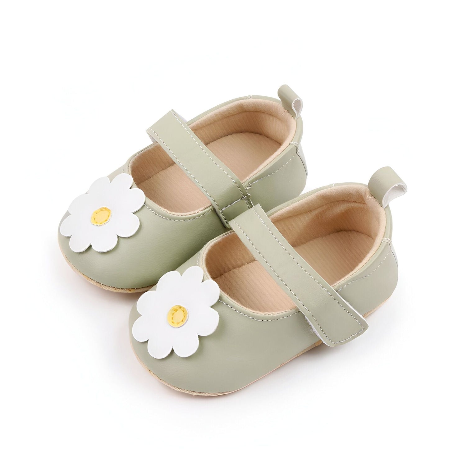 Mocassins Bébé Fille Fleur Souples - BelleBoutique