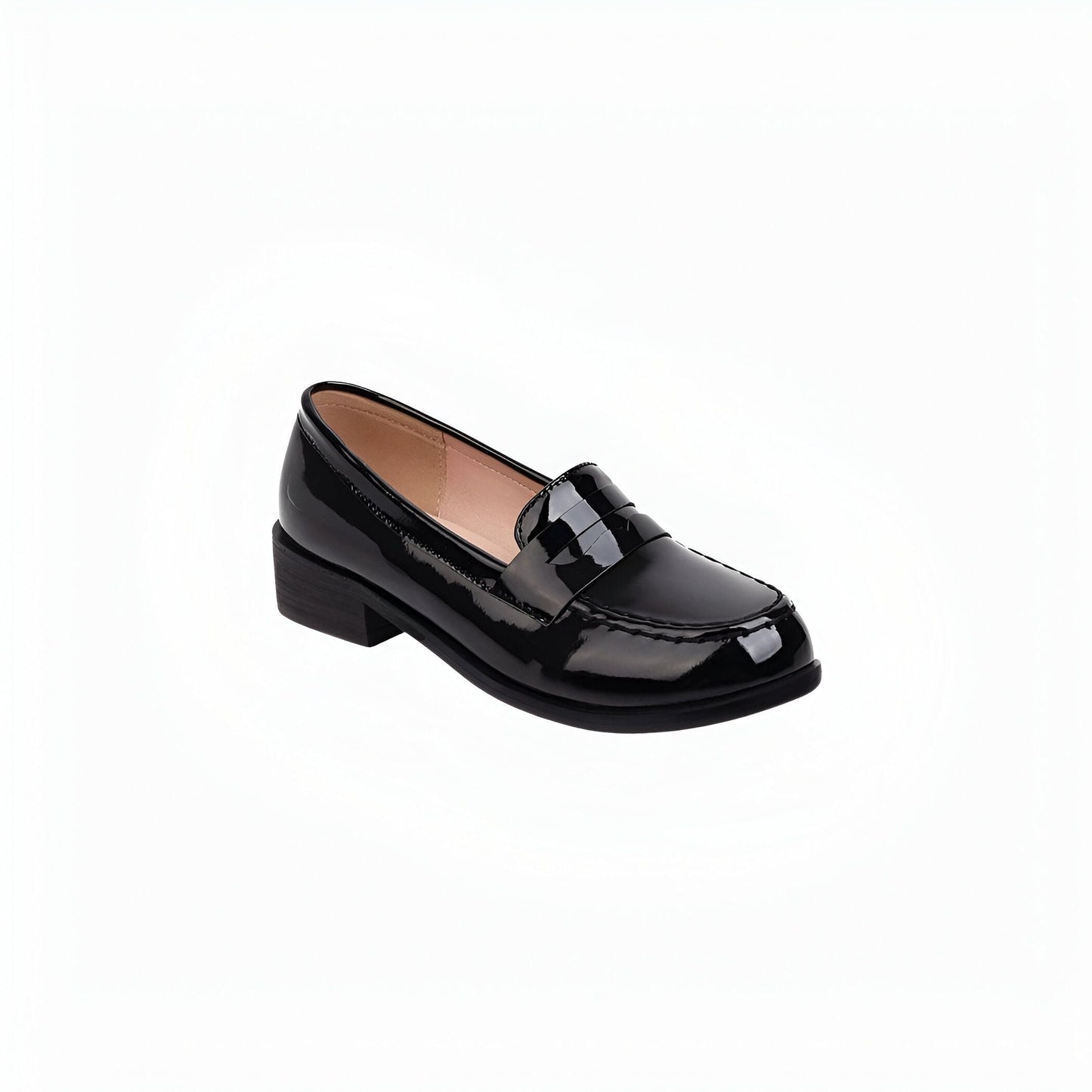 Élégant Mocassins femme vernis cuir synthétique colorés
