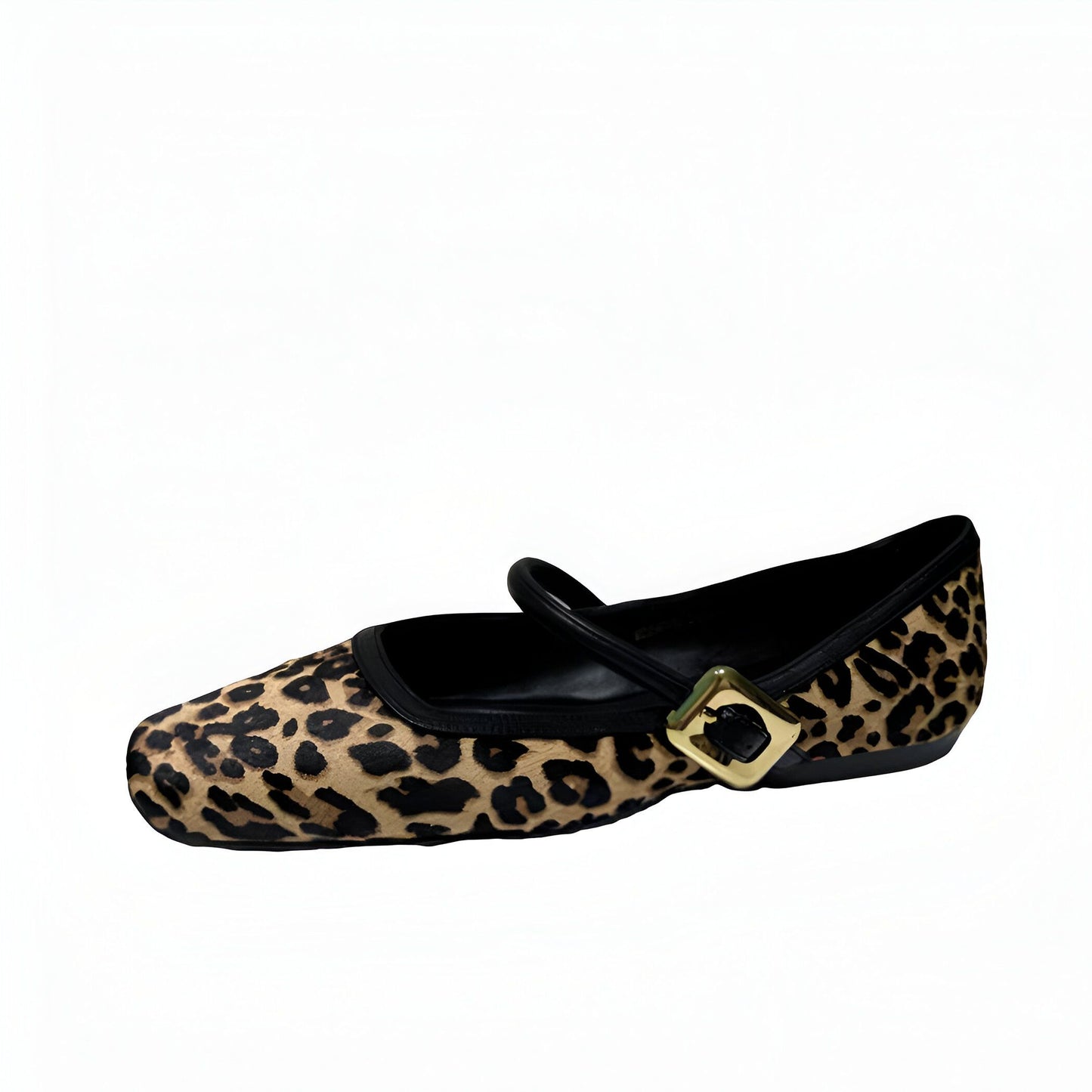 LuxeBaller Ballerines Mocassin Femme Imprimé Léopard