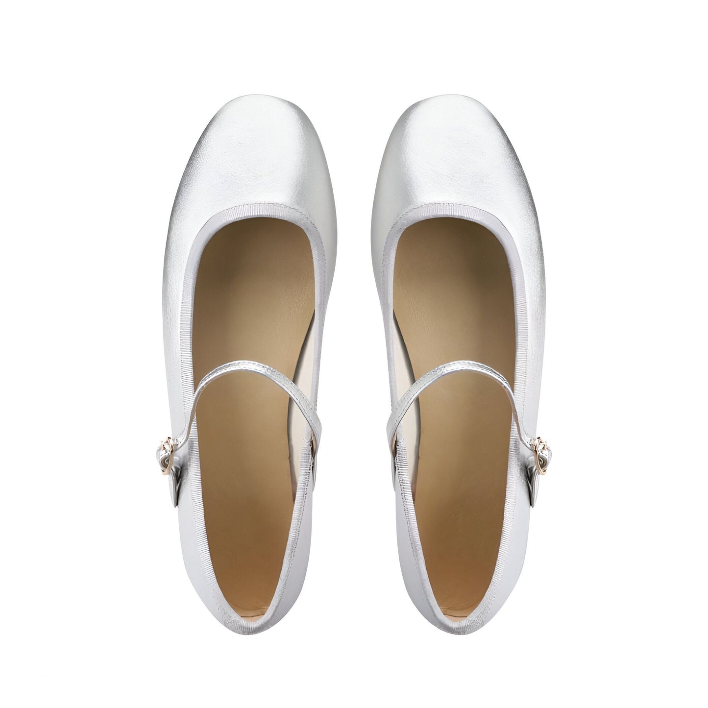 NOVA Ballerines Mocassins Rondes Vernies en Cuir Végan