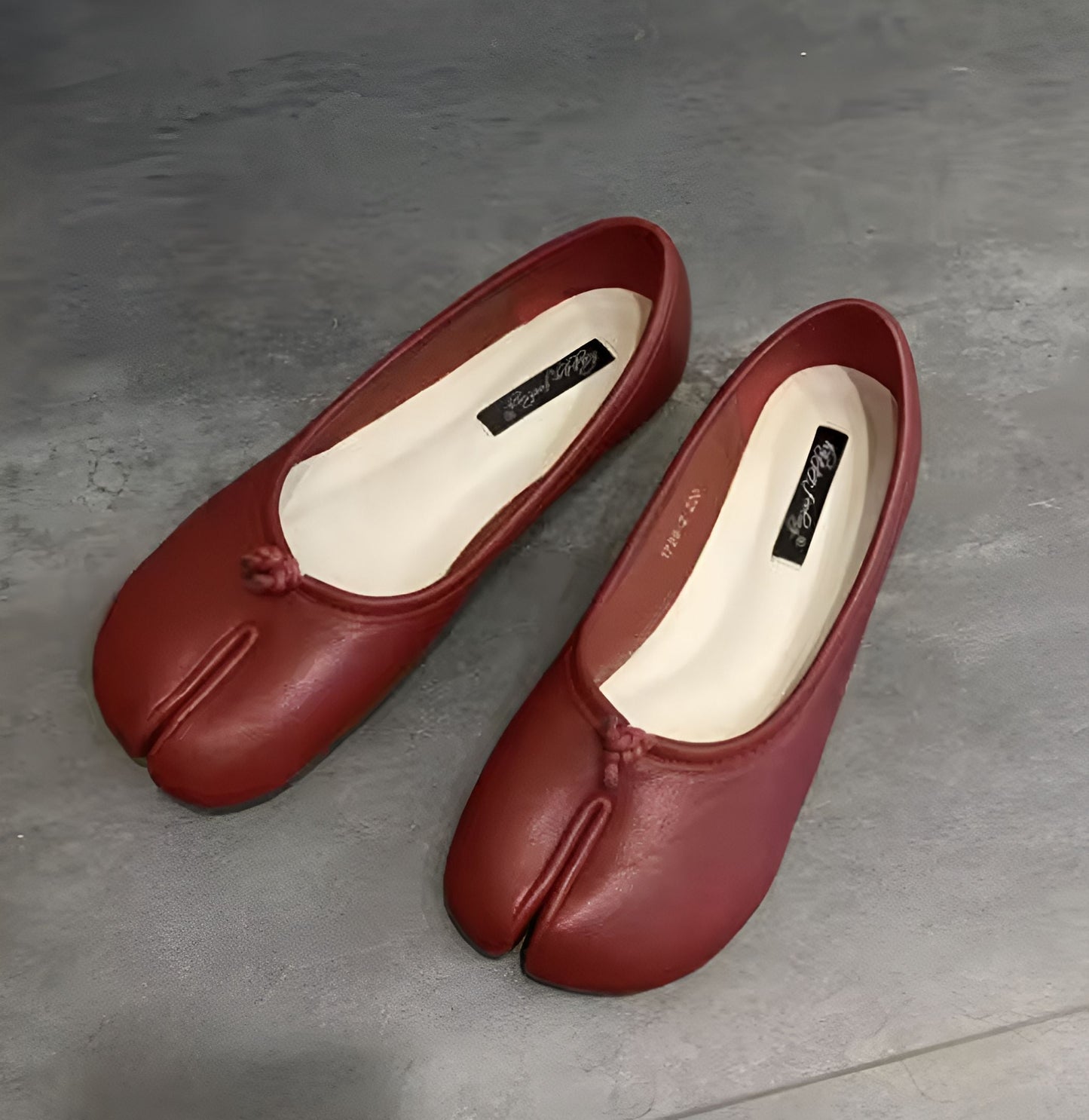Ballerines Tabi Cuir Végan Premium - Bout Fendu