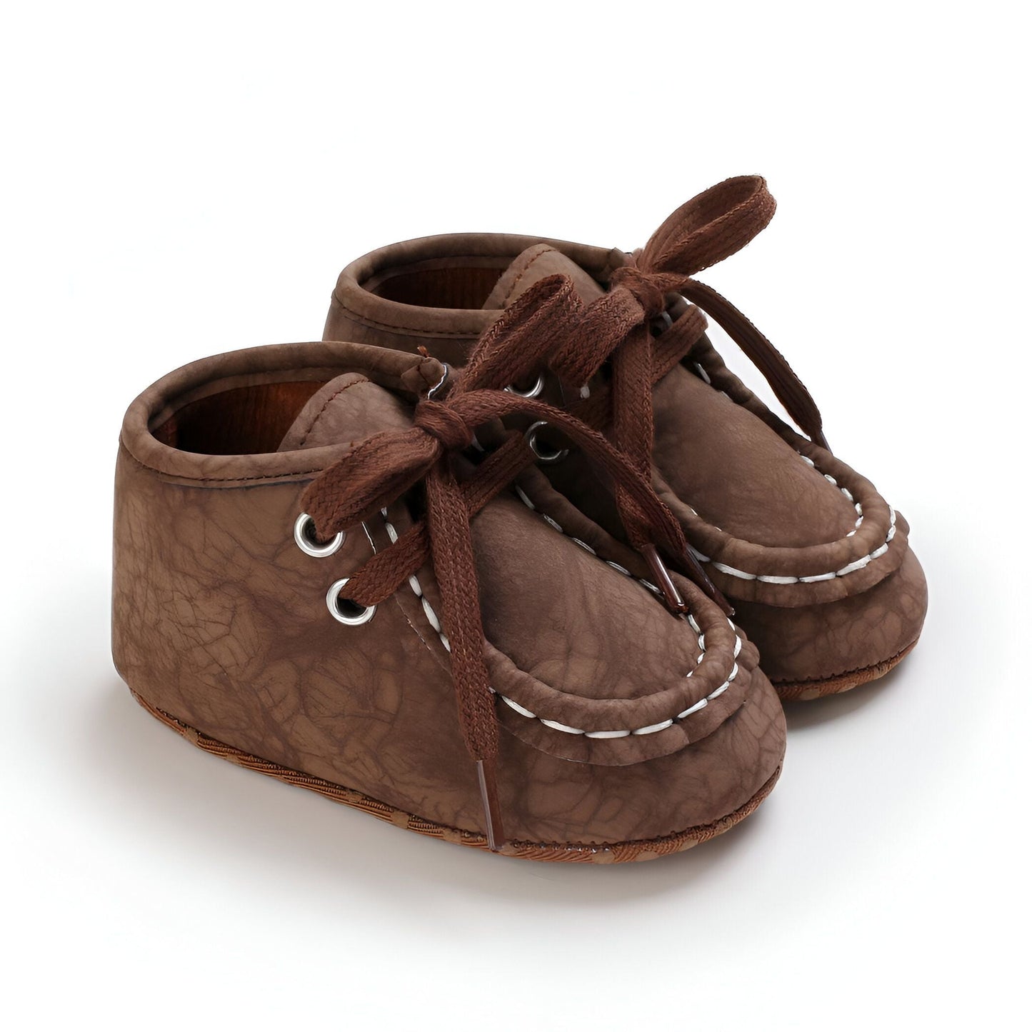 Nova Bottillons Bébé Garçon : Moccasins Montants Lacets