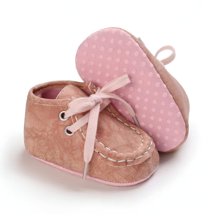 Nova Bottillons Bébé Garçon : Moccasins Montants Lacets