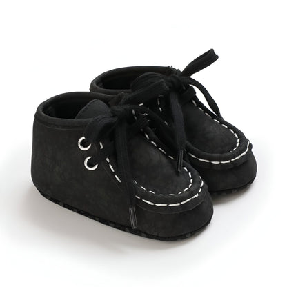 Nova Bottillons Bébé Garçon : Moccasins Montants Lacets