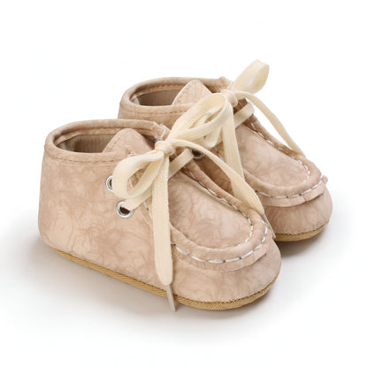 Nova Bottillons Bébé Garçon : Moccasins Montants Lacets