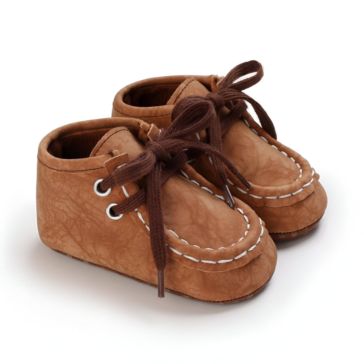 Nova Bottillons Bébé Garçon : Moccasins Montants Lacets