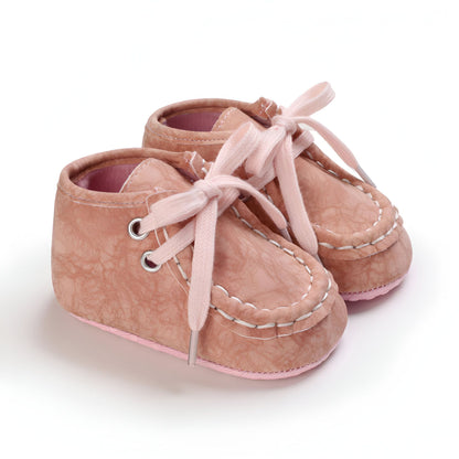 Nova Bottillons Bébé Garçon : Moccasins Montants Lacets