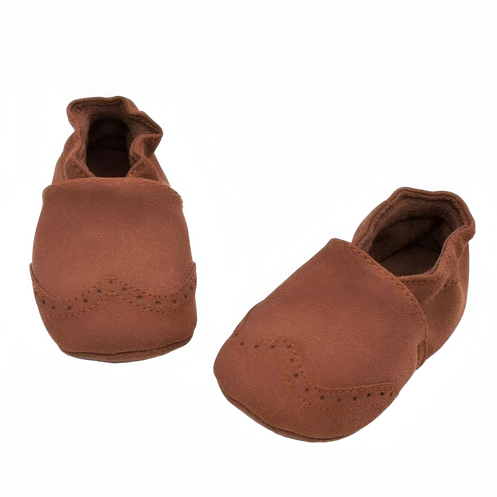 Étoile Chaussons bébé cuir souple avec détails perforés