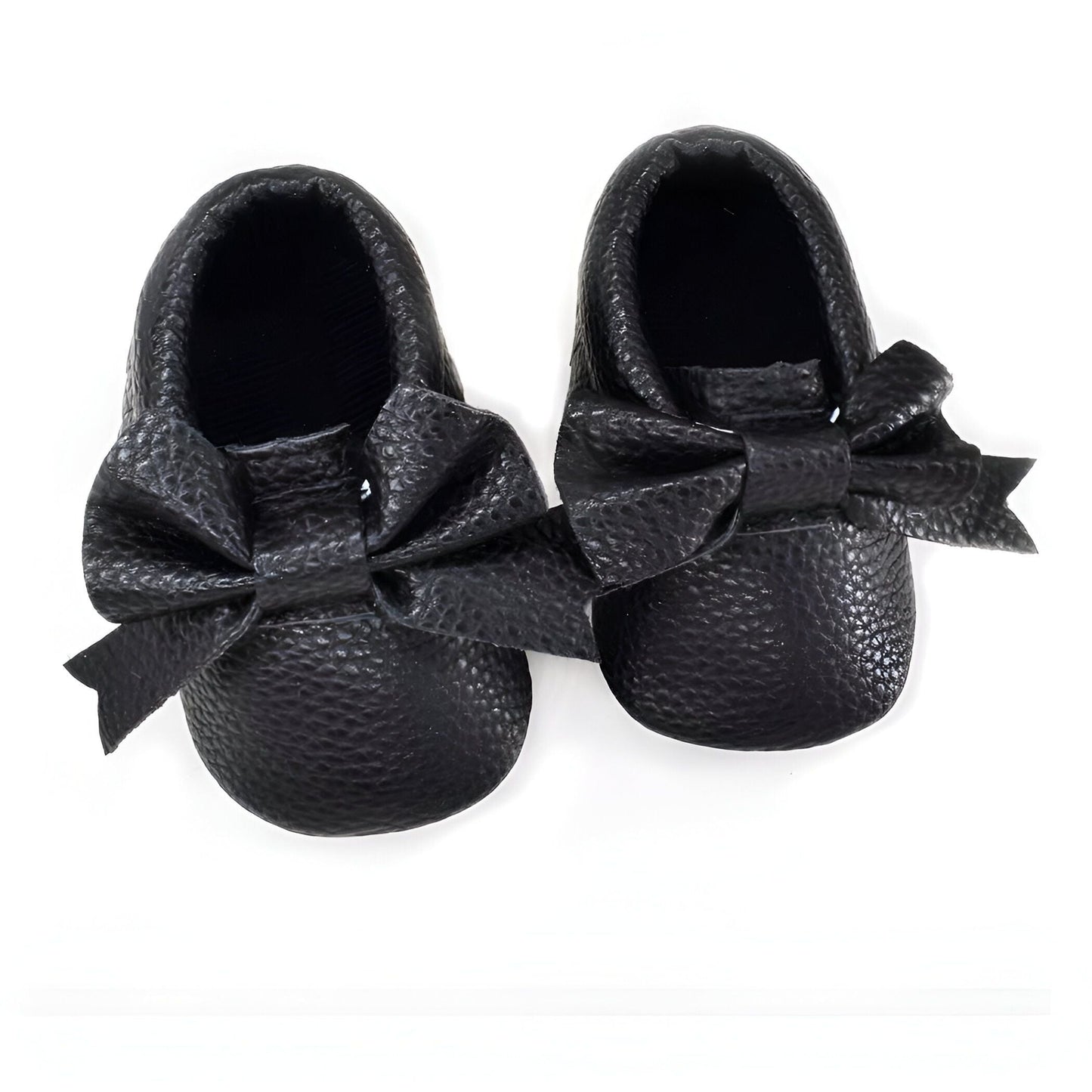 Chaussons Bébé Nœud Papillon Cuir Végan | PetitCâlin