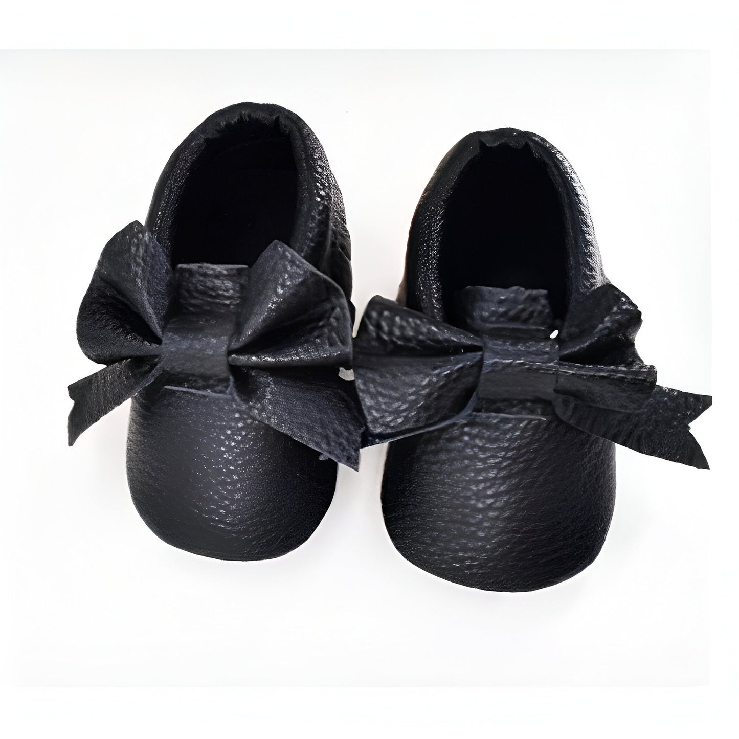 Chaussons Bébé Nœud Papillon Cuir Végan | PetitCâlin