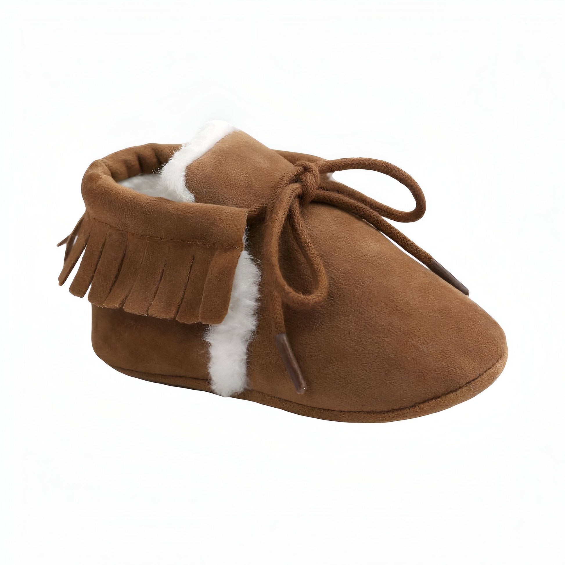 Kido Chaussons Mocassins Bébé Fille Hiver Simili Daim