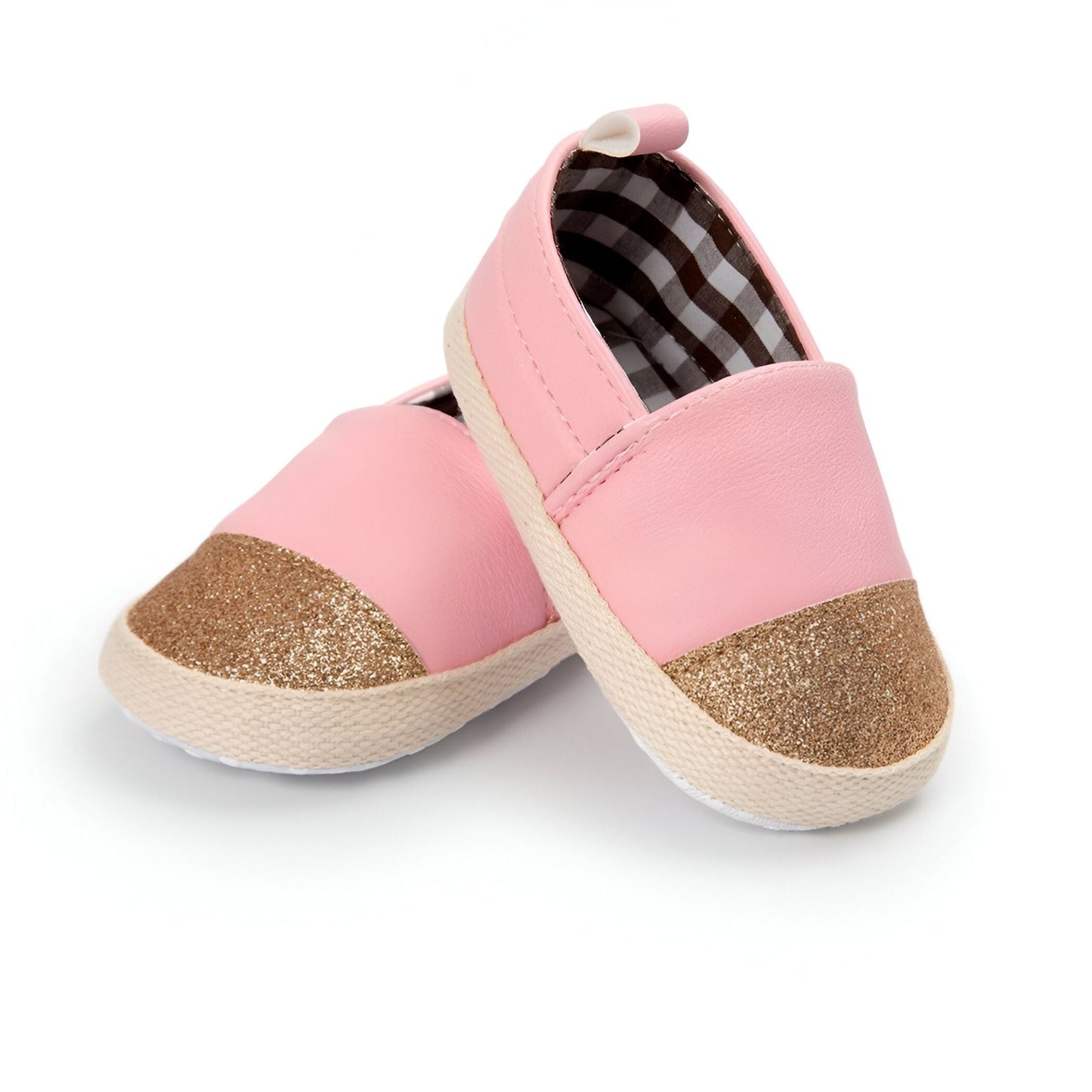 Kido | Mocassins Bébé Fille Bicolores Brillants Souples