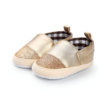 Kido | Mocassins Bébé Fille Bicolores Brillants Souples