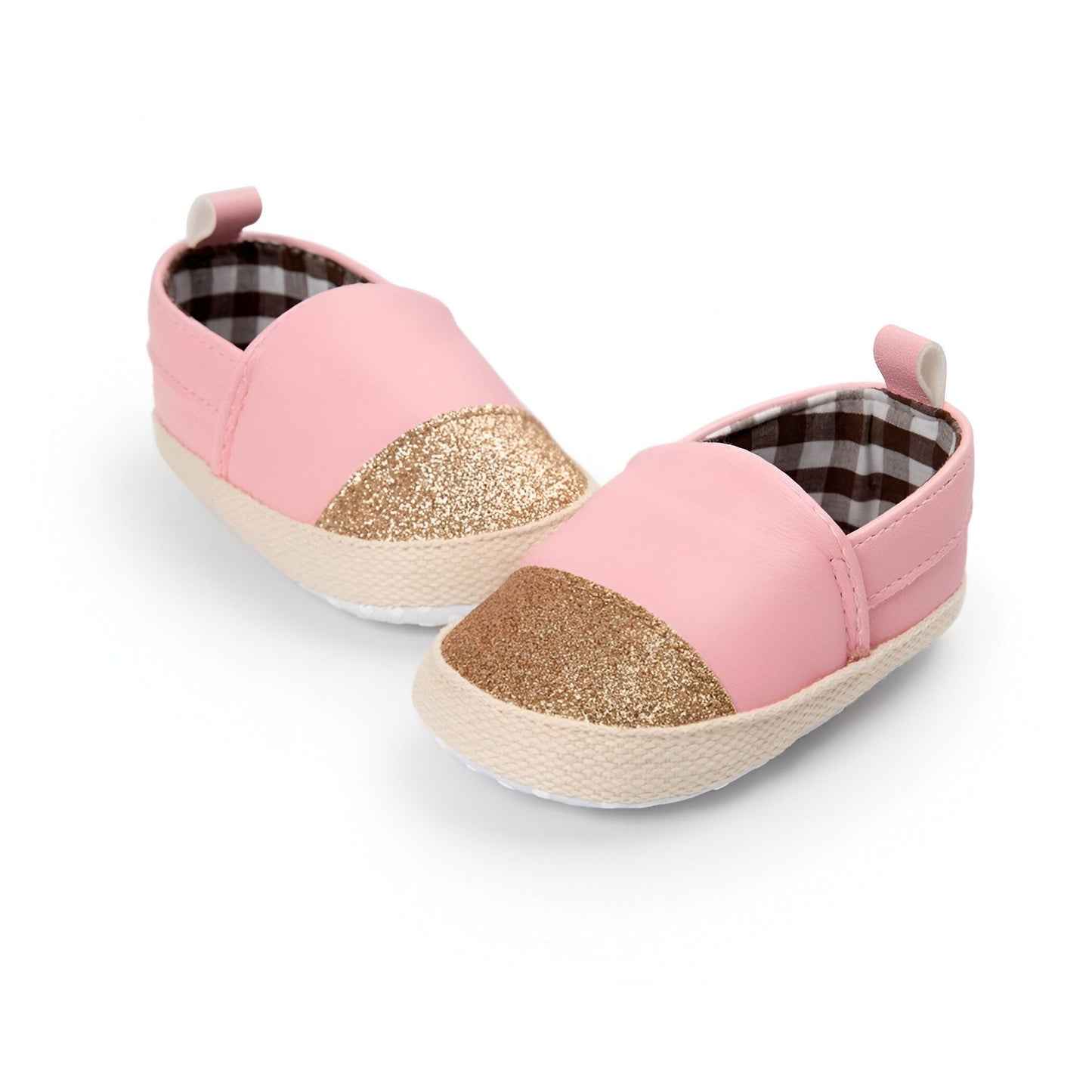 Kido | Mocassins Bébé Fille Bicolores Brillants Souples