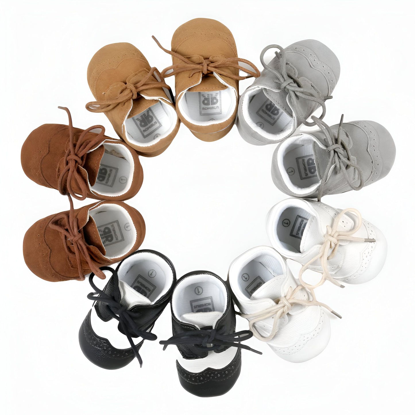 Mocassins Bébé Garçon - Souples, Lacets, Premiers Pas
