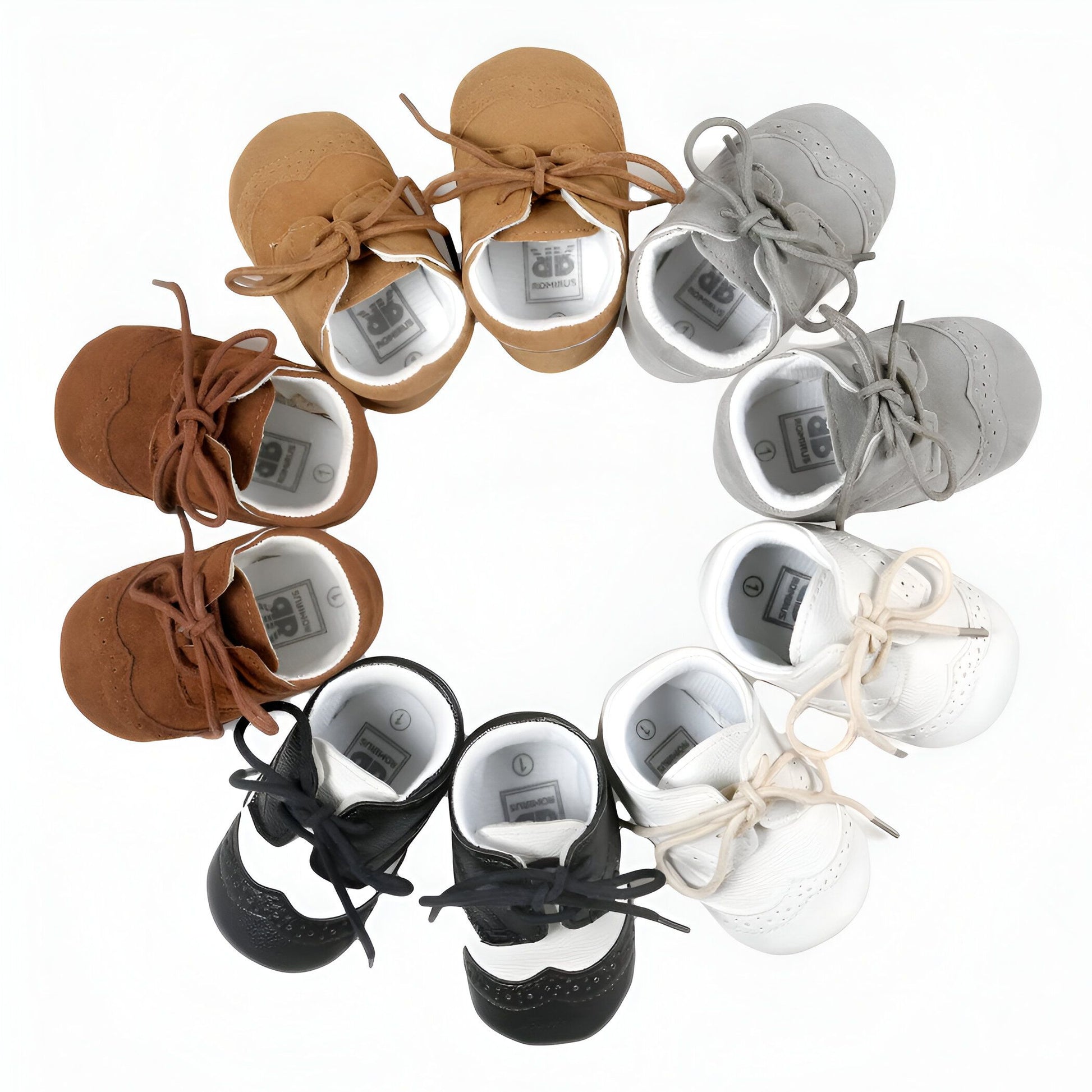 Mocassins Bébé Garçon - Souples, Lacets, Premiers Pas