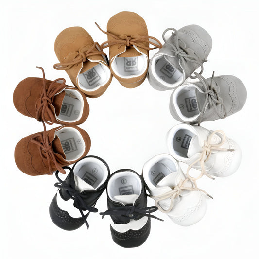 Mocassins Bébé Garçon - Souples, Lacets, Premiers Pas