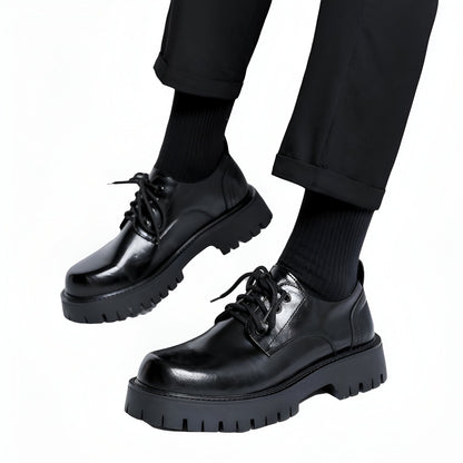 Lux Mocassins Homme Cuir Végan Plateforme Décontractés