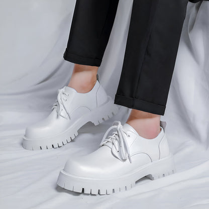 Lux Mocassins Homme Cuir Végan Plateforme Décontractés
