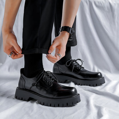Lux Mocassins Homme Cuir Végan Plateforme Décontractés