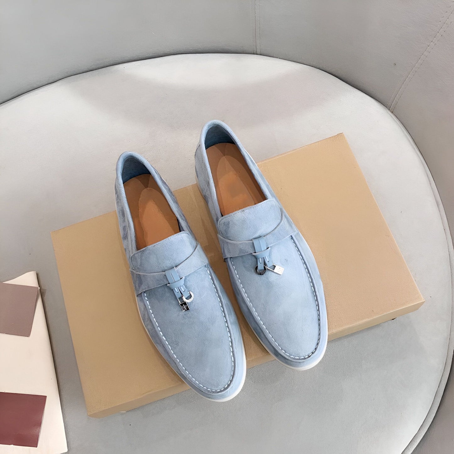 Mocassins Homme Luxe Gland Cuir Végan Raffiné