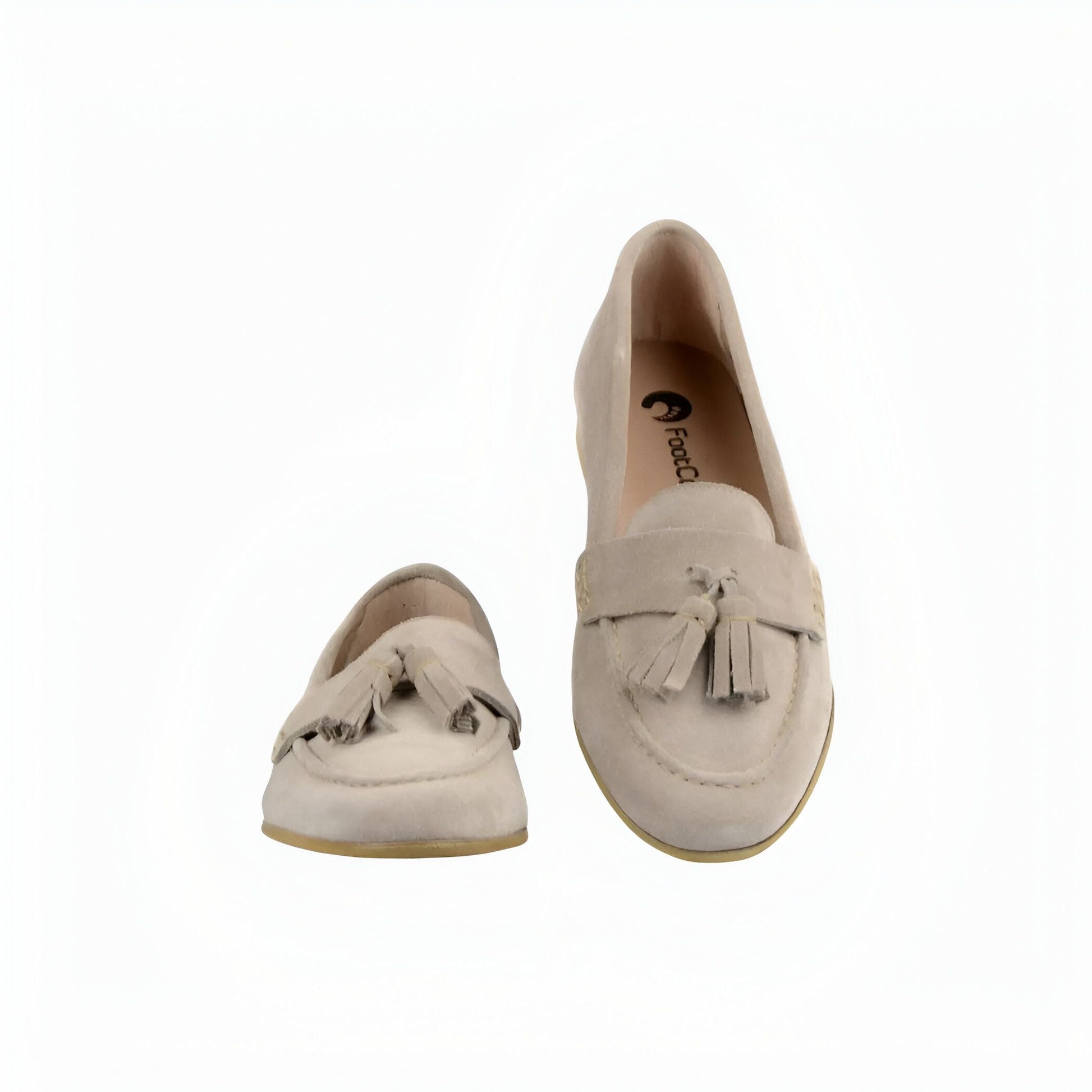 Premium Mocassins Daim Plat Femme Glands Élégants