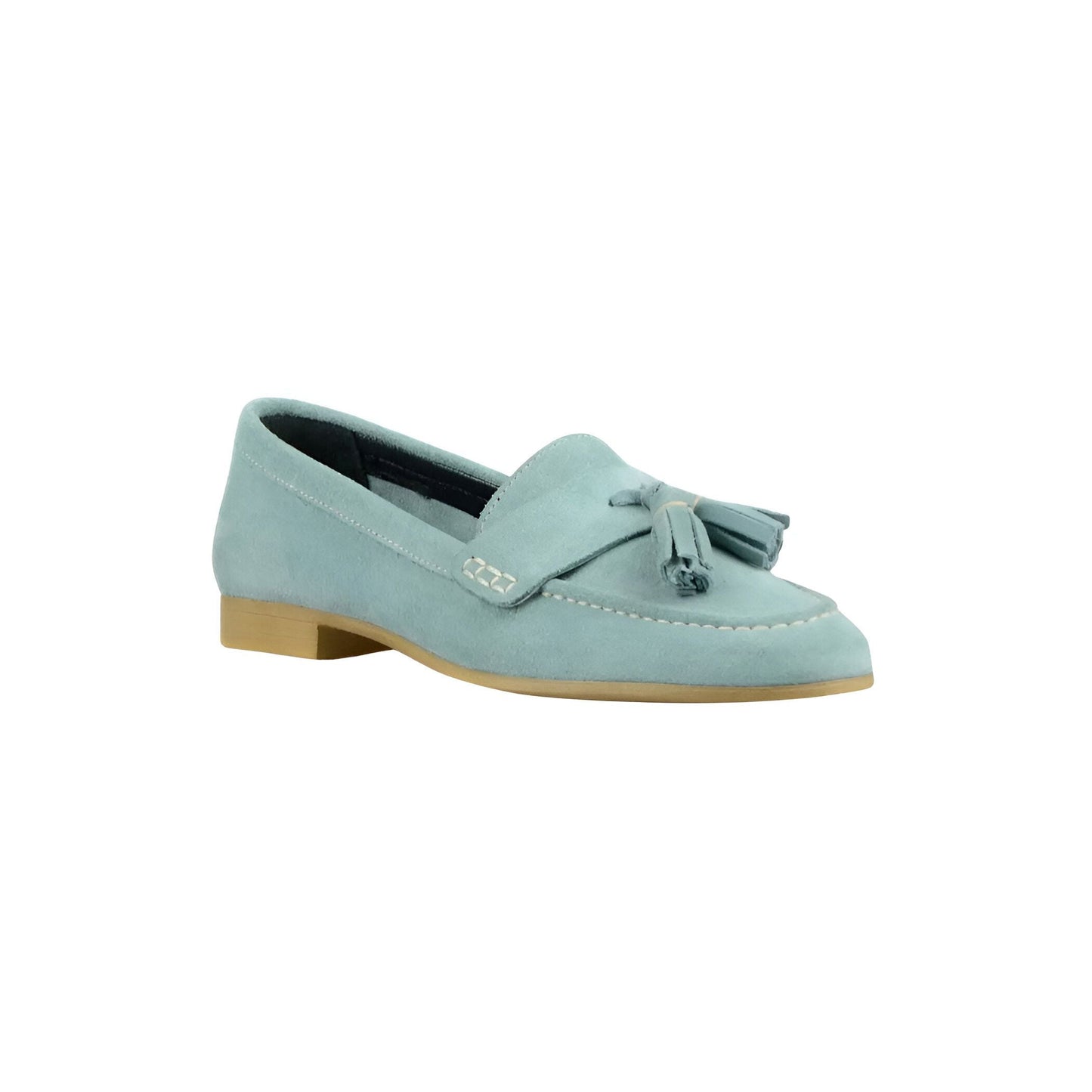 Premium Mocassins Daim Plat Femme Glands Élégants