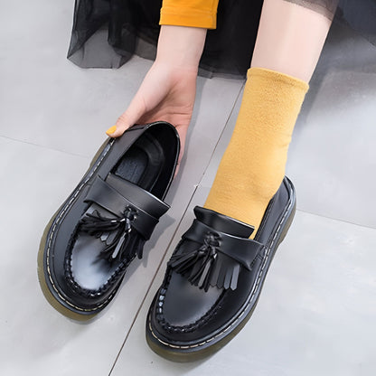 Mocassins Femme - Glands Franges Cuir Synthétique Stylé
