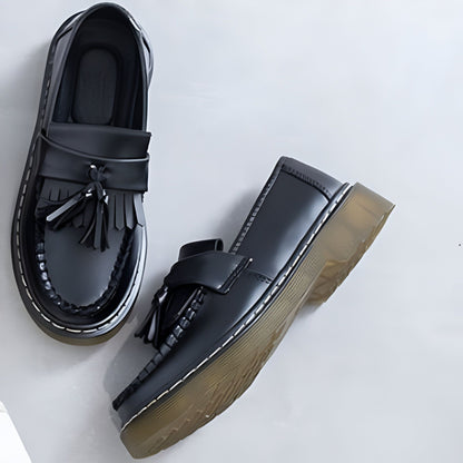 Mocassins Femme - Glands Franges Cuir Synthétique Stylé