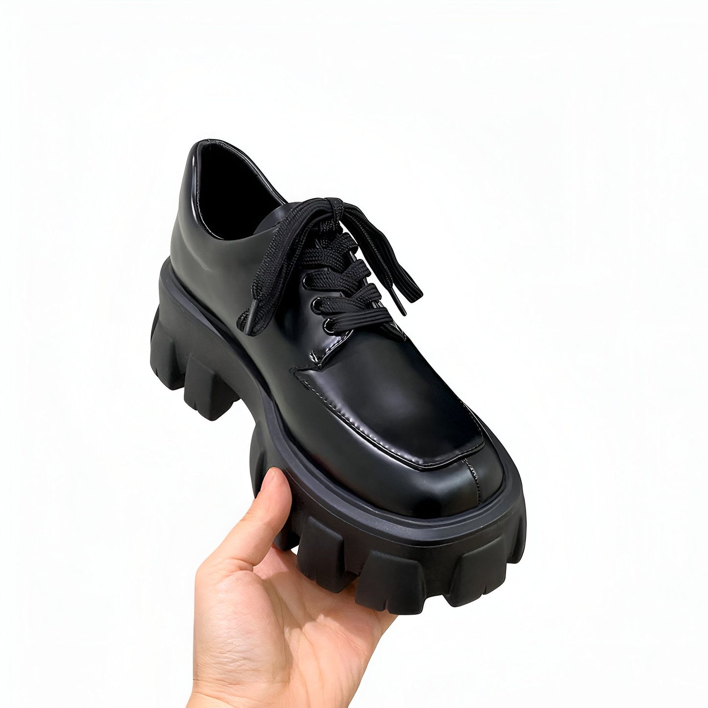 Nova Mocassins plateforme cuir végan style britannique