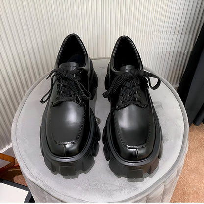 Nova Mocassins plateforme cuir végan style britannique