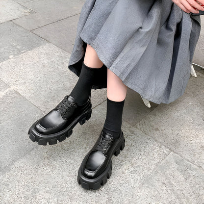 Nova Mocassins plateforme cuir végan style britannique