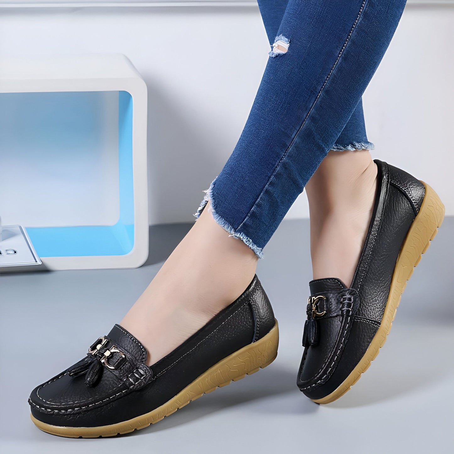 NovaWave Mocassins Ballerines Femme Confort Souples