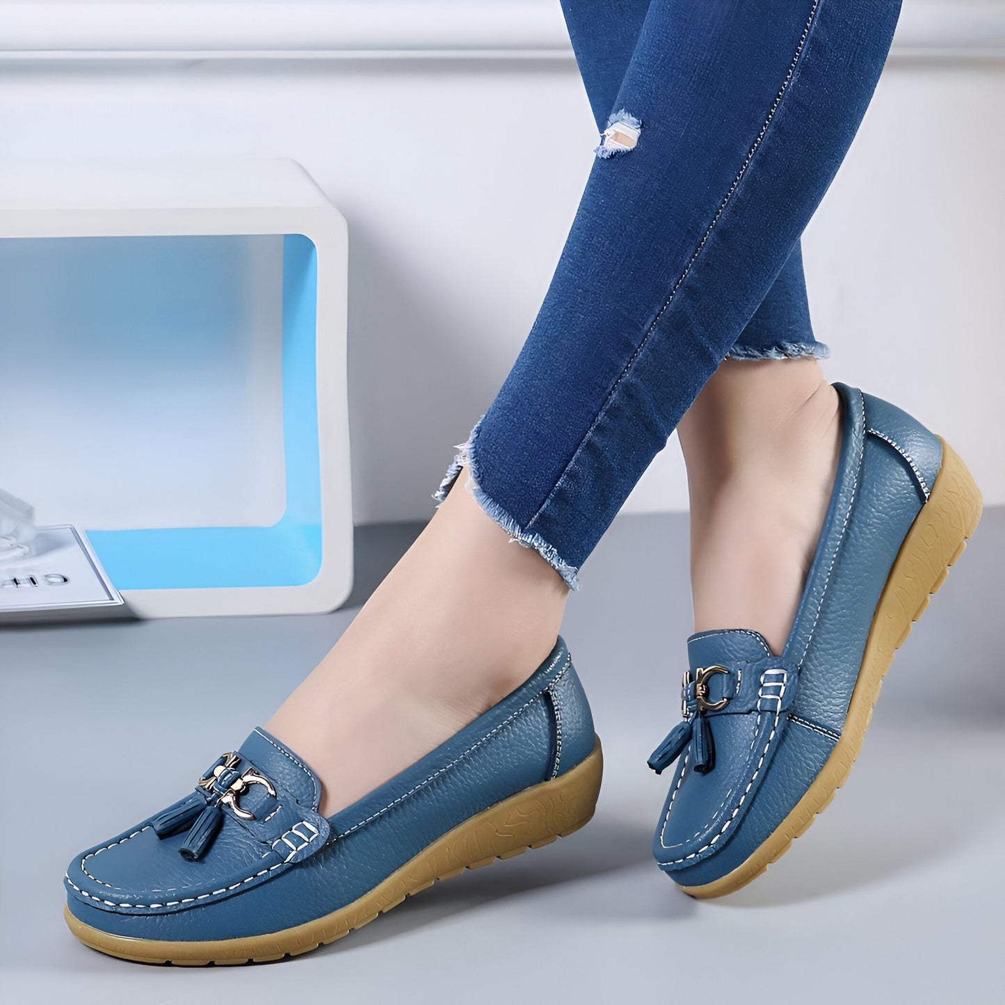 NovaWave Mocassins Ballerines Femme Confort Souples