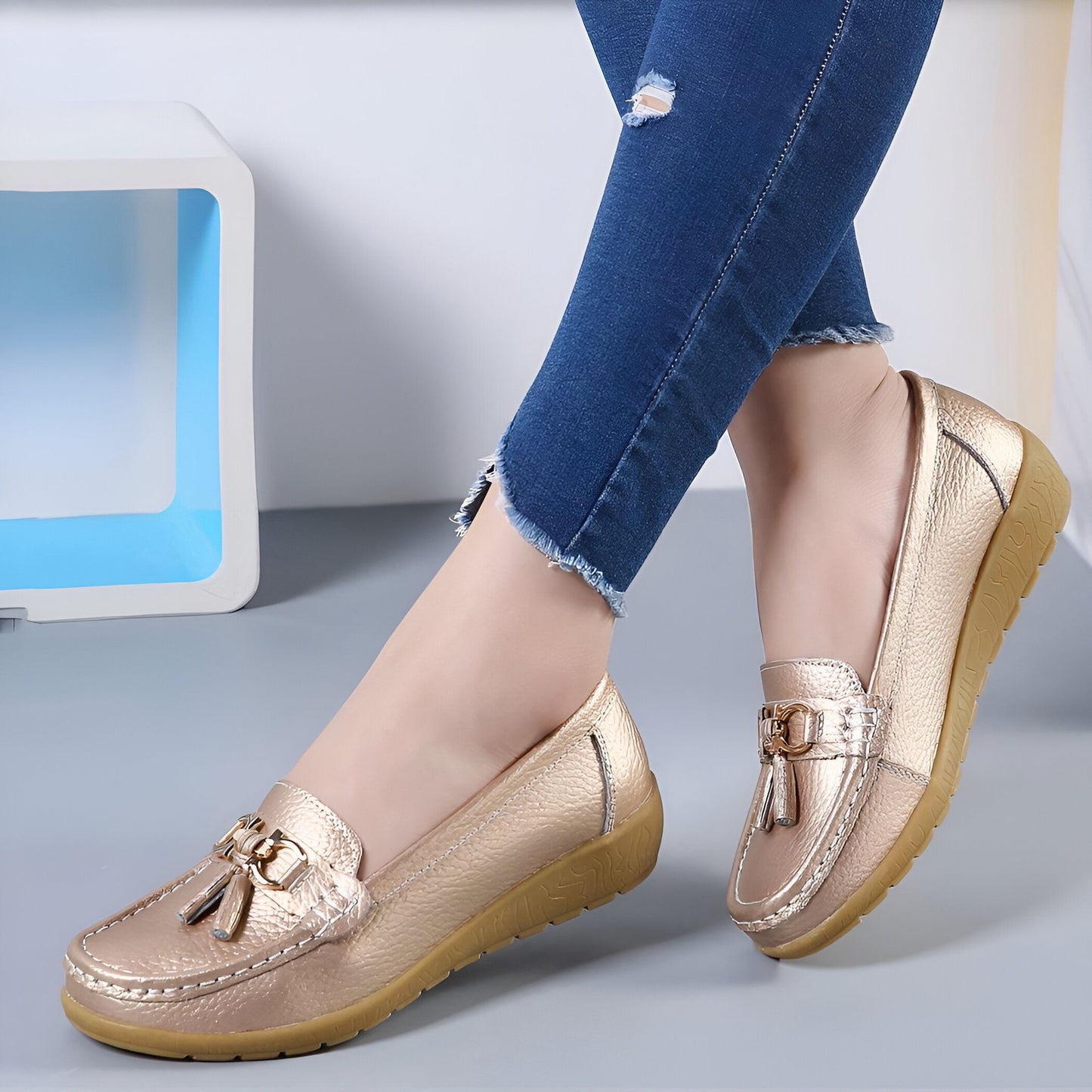 NovaWave Mocassins Ballerines Femme Confort Souples
