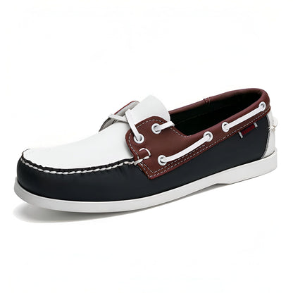 NovaTread Mocassins Cuir Homme Tricolores
