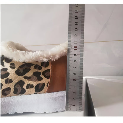 Mocassins Femme Léopard Douillet Cuir Végan - Atelier