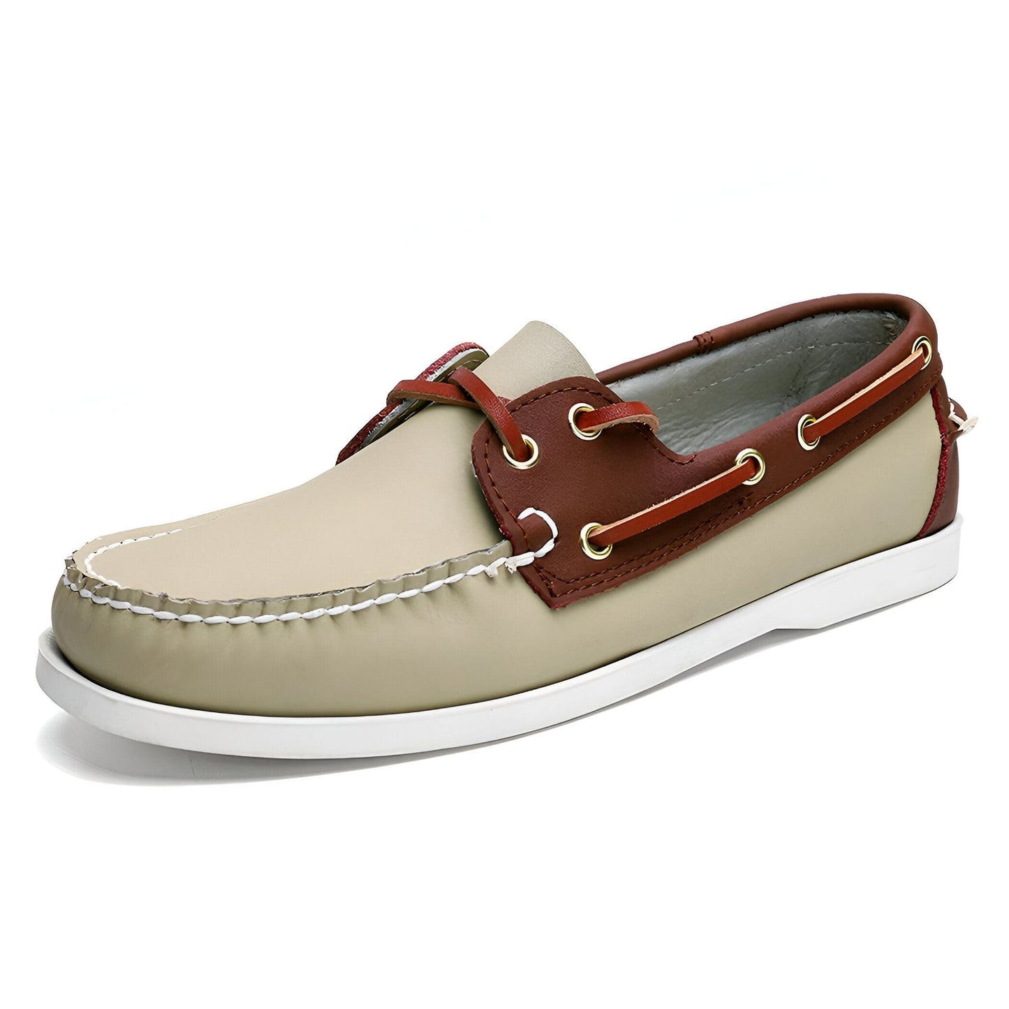 LuxeMoc Mocassins Homme Bicolores Lacets Élégants