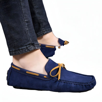 NeoMarin Mocassins Bateau Homme Daim Faciles à Enfiler