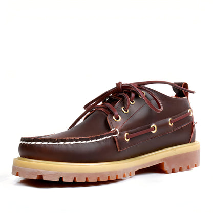 Marin Mocassins Bateau Homme Cuir Style Décontracté