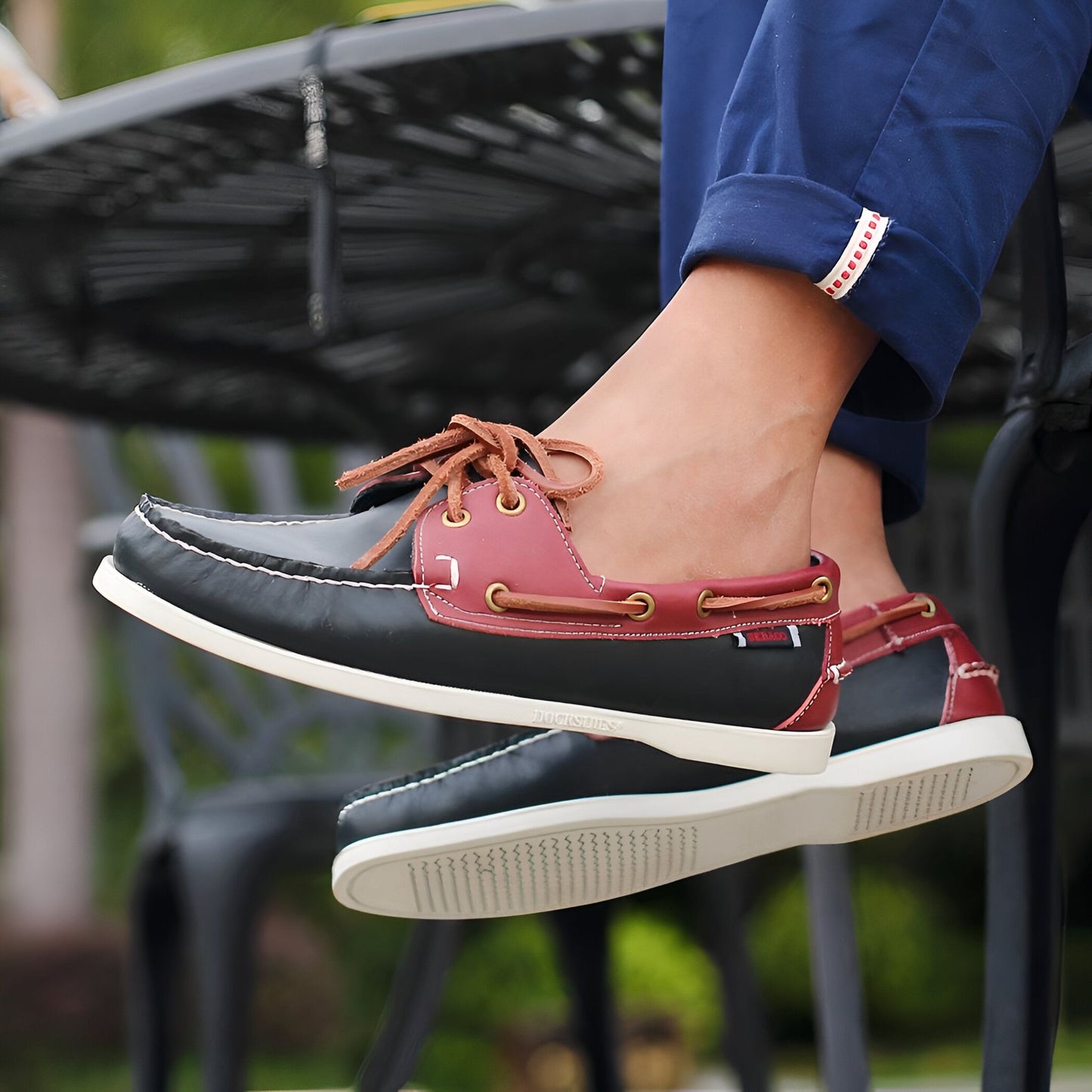 LuxeLine Mocassins Bateau Homme Similicuir Décontractés